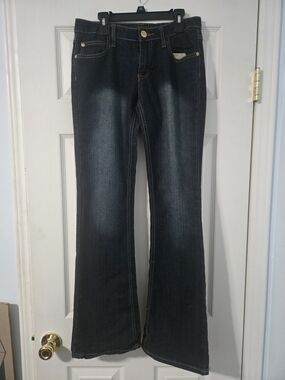 South Pole Women's Dark Blue Flared Jeans